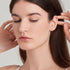 14kt Gold Triple Ball Stud Earrings